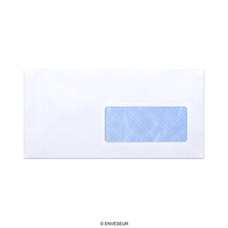 Busta colore bianco con stampa interna - finestra 110x220mm (DL) 80gr/m²