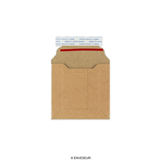 120x120 mm Scatola Robusta per Invio Postale Avana