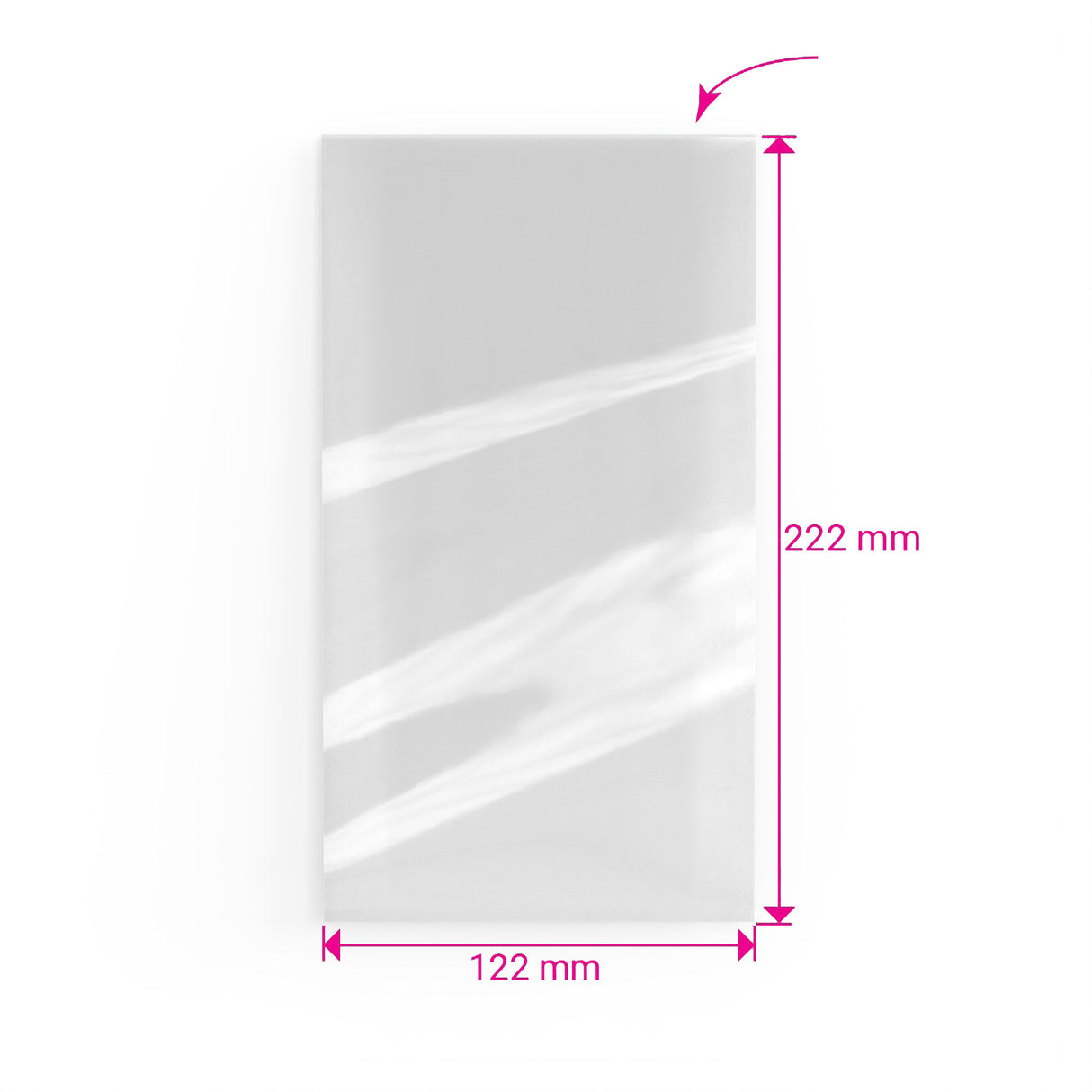 Sacchetti in cellophane non sigillabili