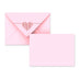 Valentine's Coloured Envelope (Heatbeat Design) Pale Pink 114 x 162 mm (C6)