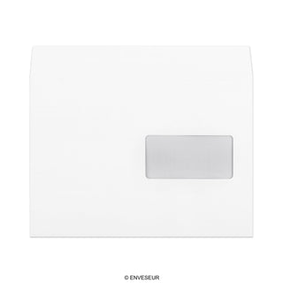 162x229 mm (C5) Busta bianca con finestra
