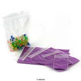 Sacchetto trasparente con chiusura a pressione