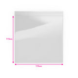 Sacchetto trasparente con chiusura a pressione