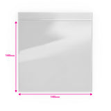 Sacchetto trasparente con chiusura a pressione