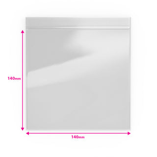 Grip Seal Bags Clear 140 x 140 mm