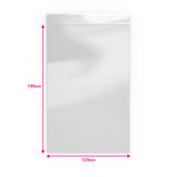 Sacchetto trasparente con chiusura a pressione