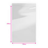 Sacchetto trasparente con chiusura a pressione