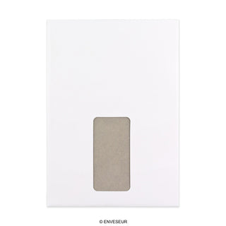 Busta con Dorso Rigido Bianco - Finestra 229x162 mm (C5)