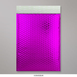 Buste a bolle d'aria con finitura metallica brillante