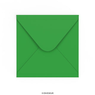 140x140 mm Verde Medio Quadrato 120gsm con adesivo gommato
