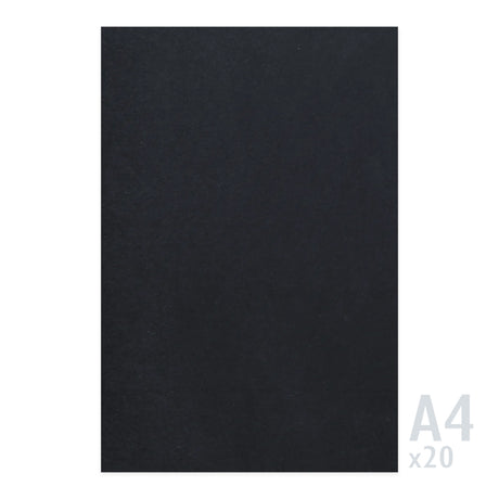 Carta nera 225g/m² - 20 fogli A4