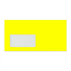 110x220 mm (DL) Busta giallo fluorescente con finestra