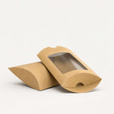 Scatole astuccio in carta kraft con finestra