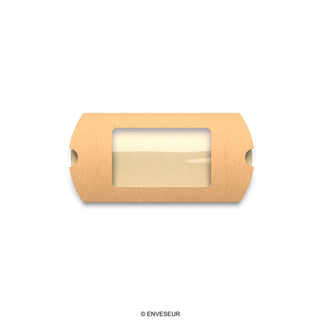 Scatole astuccio in carta kraft con finestra