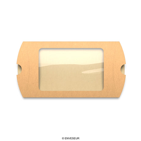 Scatole astuccio in carta kraft con finestra