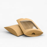 Scatole astuccio in carta kraft con finestra