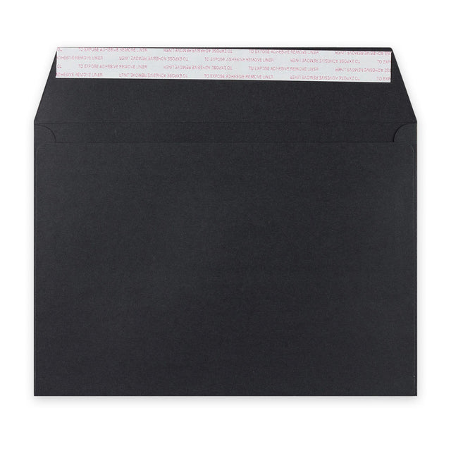 C5 Black Luxury Peel & Seal Envelope (162 x 229mm)