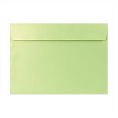 Pearlescent Envelopes Green Lime 229 x 324 mm (C4) Peel and Seal