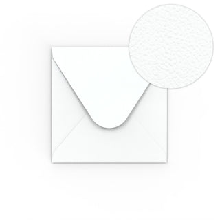 Busta colore bianco con effetto martellato 110x100 mm