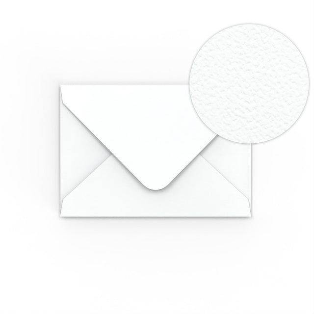 White Hammer Gummed V Flap Envelope (65 x 94mm)