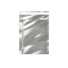 Metallic Finish Foil Bags Silver 162 x 114 mm (C6)