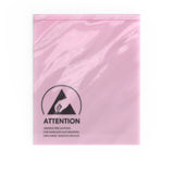 Buste antistatiche (ESD) rosa con chiusura zip
