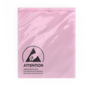 Pink Anti-Static ESD Grip Seal Bags