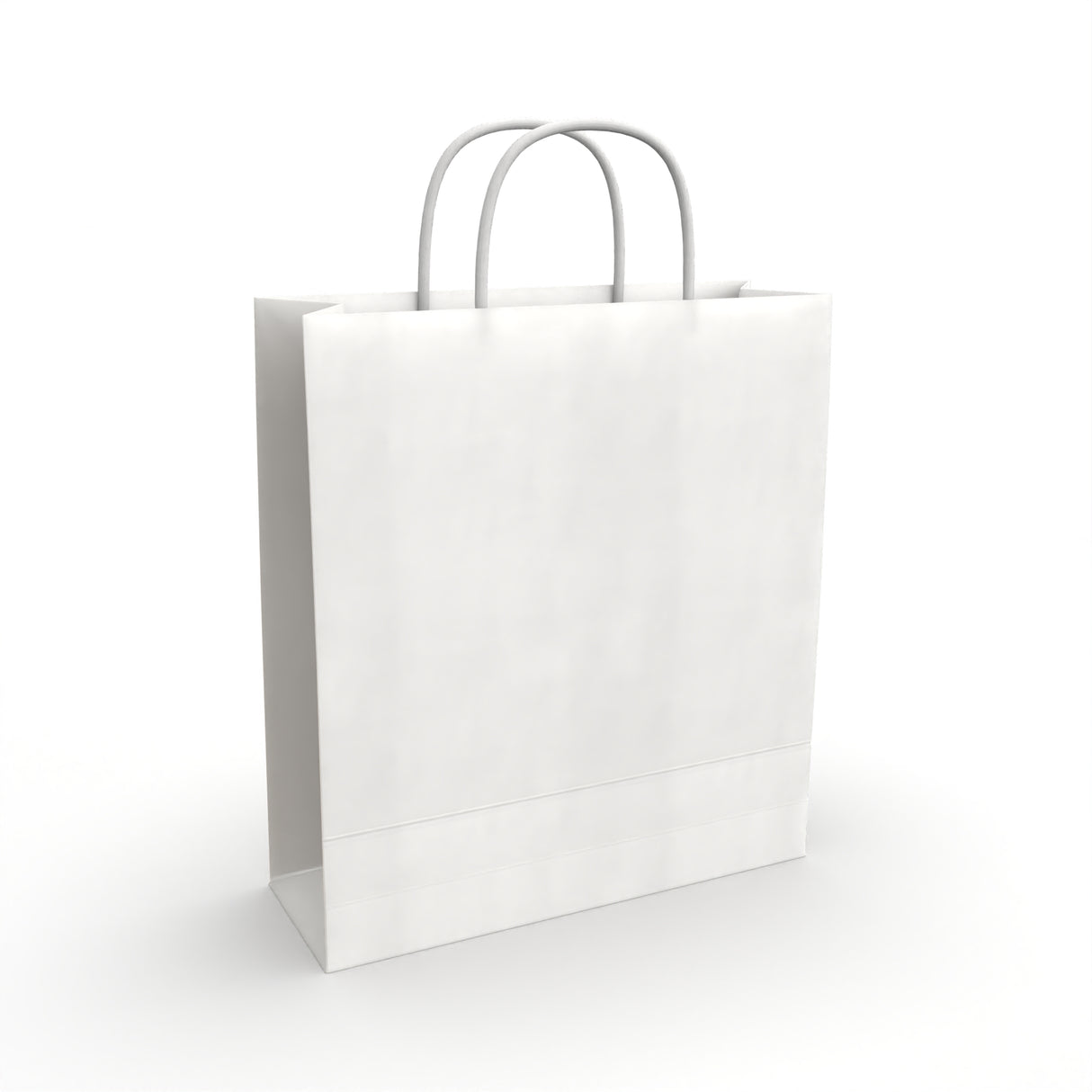 Borsa di carta con manici intrecciati