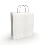 Borsa di carta con manici intrecciati