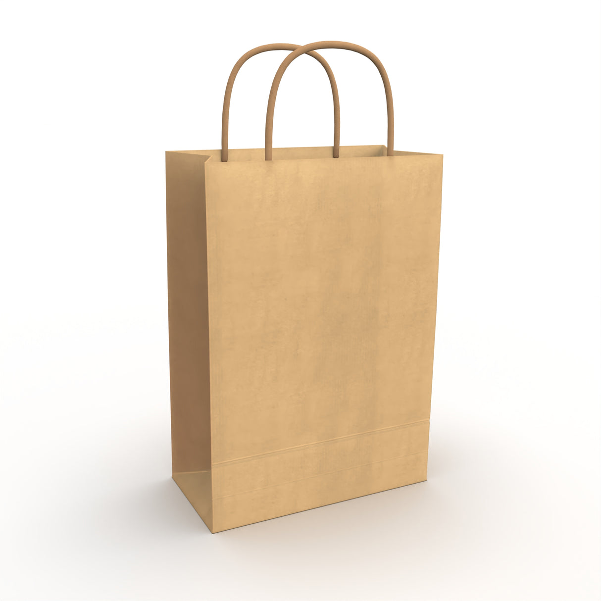 Borsa di carta con manici intrecciati