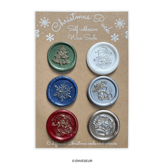 Sigilli di cera di Natale – fatti a mano (dipinti a mano)