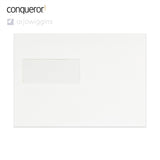 162x229 mm (C5) Busta Conqueror bianco brilliante